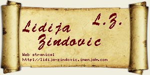 Lidija Zindović vizit kartica
